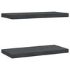 vidaXL Rafturi de perete, 2 buc., 50x23,5 cm, negru oțel inoxidabil