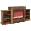 vidaXL Șemineu electric Lemn vechi 140 x 30 x 67 cm Lemn prelucrat