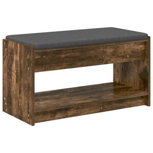 vidaXL Bancă pentru hol Stejar Afumat 83 x 38 x 45 cm