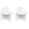 vidaXL Noptieră 2 pcs Alb foarte lucios 40 x 35,5 x 45,5 cm