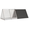 vidaXL Cușcă pentru iepuri antracit 201,5x80,5x71 cm oțel galvanizat