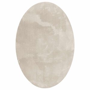 vidaXL Covoare de zonă Oval HUARTE Bej 120 x 170 cm 100% Polyester