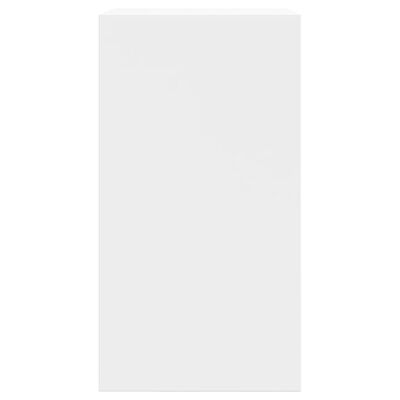 vidaXL Pantofar, alb, 60x34x63,5 cm, lemn compozit