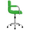 vidaXL Scaune de bucătărie pivotante, 2 buc. verde, piele artificială
