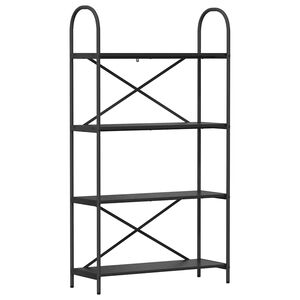 vidaXL Raft pentru cărți 4 niveluri 80 x 30 x 146 cm Lemn prelucrat