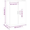 vidaXL Dulap TV montat pe perete, stejar sonoma, 69,5x34x90 cm