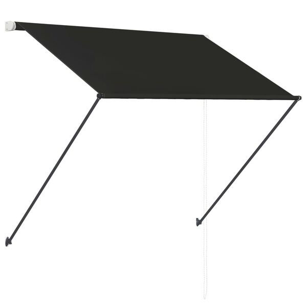 vidaXL Copertină retractabilă cu LED, antracit, 100 x 150 cm