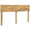 vidaXL Tăblie de pat cu margini naturale ROSTOCK Alb 160 cm