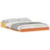 vidaXL Cadru de pat Maroniu cerat 120 x 200 cm Lemn de pin masiv