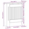 vidaXL Capac pentru radiator Stejar &icirc;nchis 78 x 19 x 81,5 cm