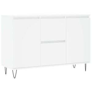 vidaXL Servantă, alb, 101,5x35x70 cm, lemn prelucrat