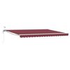 vidaXL Cort electric retractabil Bordo și Alb 4,5 &times; 3 m