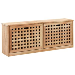 vidaXL Bancă depozitare pantofi, 94x20x38 cm, lemn masiv de nuc