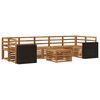 vidaXL Set de canapele de exterior 8 buc. natural Lemn Solid de Acacia