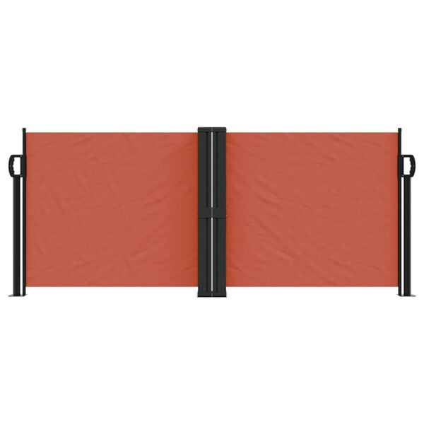 vidaXL Copertină laterală retractabilă, teracotă, 100 x 600 cm