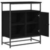 vidaXL Bufet Stejar Negru 69 x 35 x 80 cm Lemn compozit