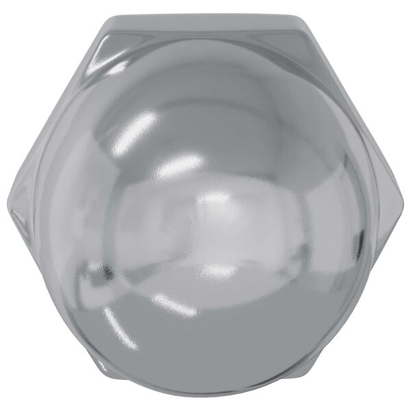 vidaXL Nuci Acorn 2 pcs Argintiu 12,8 x 12,8 x 6,5 cm Oțel