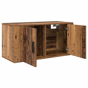 vidaXL Dulap TV montat pe perete Lemn vechi 80 x 34.5 x 40 cm