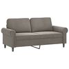 vidaXL Canapea cu 2 locuri, gri deschis, 140 cm, catifea