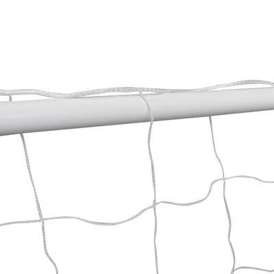 vidaXL Poartă de fotbal cu plasă alb 182x61x122 cm oțel