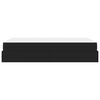 vidaXL Cadru de pat cu saltea cu saltea 2 pcs Negru PVC