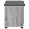 vidaXL Bancă pentru hol cu pernă Simplu Gri Sonoma 60 x 38 x 46 cm