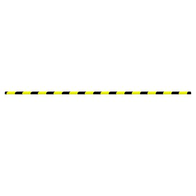 vidaXL Protecție de colț, galben și negru, 4x3x100 cm, PU