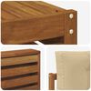 vidaXL Set de canapele de exterior cu pernă 7 pcs Natural și Bej