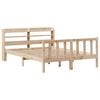 vidaXL Cadru de pat fără saltea, 140x190 cm, lemn masiv de pin