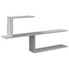 vidaXL Raft de perete Sonoma gri 122 x 18 x 60 cm Lemn prelucrat
