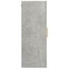 vidaXL Dulap de perete suspendat, gri beton, 69,5x34x90 cm