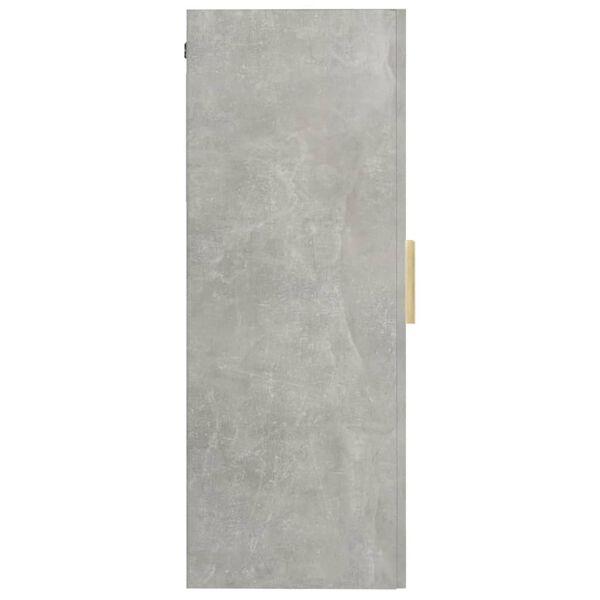 vidaXL Dulap de perete suspendat, gri beton, 69,5x34x90 cm