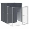vidaXL Cușcă c&acirc;ine cu țarc antracit 165x251x181 cm oțel galvanizat