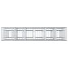 vidaXL Pat ridicat din gabion 3 pcs Argintiu 250 x 50 x 150 cm