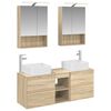 vidaXL Set de mobilier pentru baie 5 pcs Stejar Sonoma