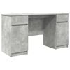vidaXL Birou Gri beton Lemn prelucrat 140 x 49 x 76 cm