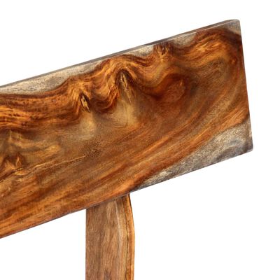 vidaXL Bancă, gri, 160 cm, lemn masiv de sheesham