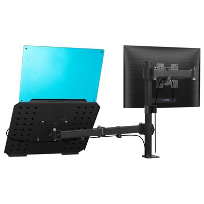 vidaXL Suport monitor laptop dublu pentru birou, ecran de 13"-23"