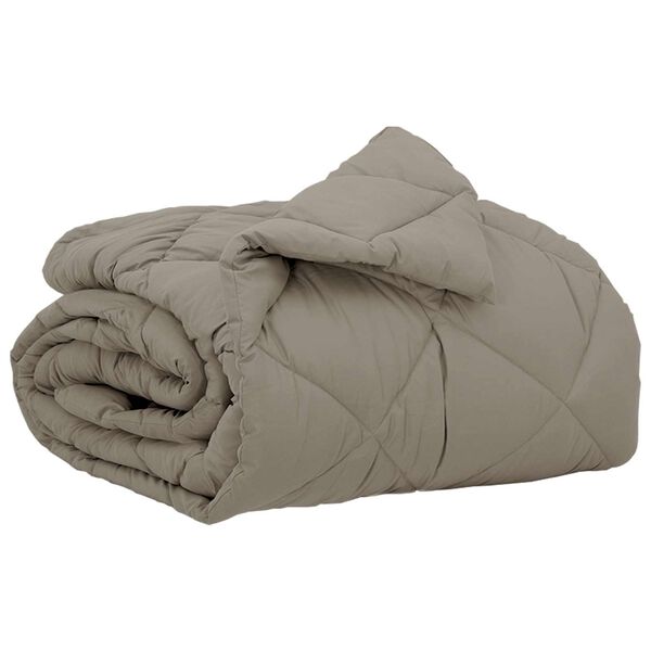 vidaXL Duvet complet pe tot parcursul anului Gri deschis 200 x 155 cm