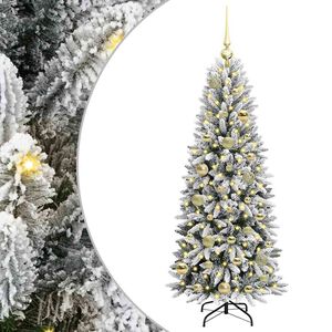 vidaXL Brad de Crăciun artificial Alb 120 cm