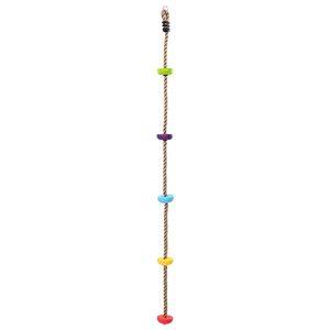 vidaXL Fr&acirc;nghie de Escaladă Multicolour 10,5 x 10,5 x 201 cm Poliester