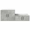 vidaXL Dulap de depozitare 2 pcs Gri din beton 127 x 41 x 40 cm