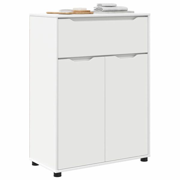 vidaXL Dulap de Baie cu sertar Alb 72,5 x 36,5 x 100 cm Lemn compozit