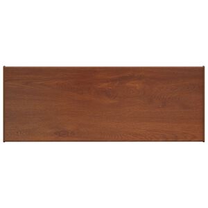 vidaXL Prag de fereastră Lemn brun 60 x 35 x 4,5 cm PVC