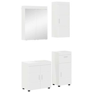 vidaXL Set de mobilier pentru baie TULUM 4 buc. Alb 60 x 34 x 63 cm
