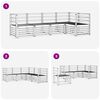 vidaXL Seturi de canapele 5 pcs natural Lemn Solid de Acacia