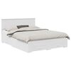 vidaXL Cadru de pat cu sertar Alb 150 x 200 cm Lemn prelucrat