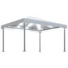 vidaXL Pavilion cu șiruri lumini LED, crem, 400x300 cm, aluminiu