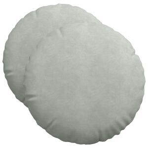 vidaXL Perne de Șezut 2 buc. Catifea Gri deschis &Oslash;50 x 19 cm