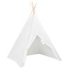 vidaXL Cort de copii teepee cu geantă piersică, alb, 120x120x150 cm,